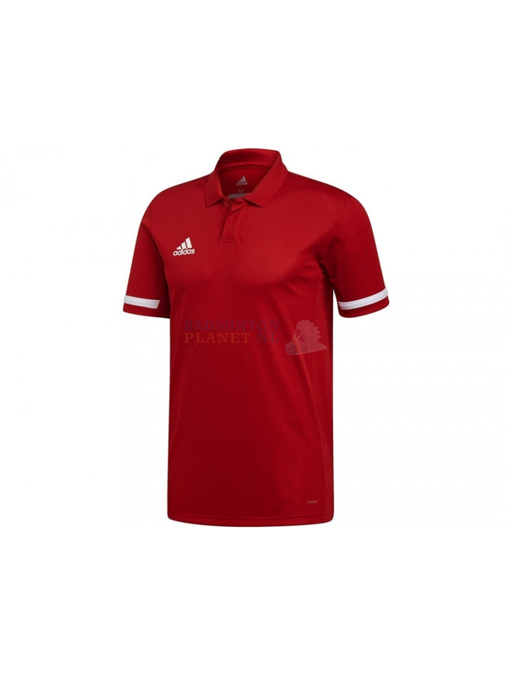 Adidas T19 Polo Heren Rood kopen Badmintonplanet