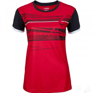 VICTOR T-Shirt Function Dames Rood 6079