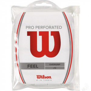 Wilson Overgrip Pro Perforated 12 pack Wit